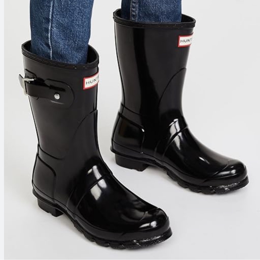 Black hunter rainboots